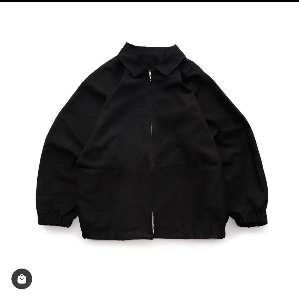 Black Canvas Lychee Jacket